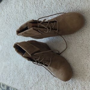 Mad Love Wedge Booties